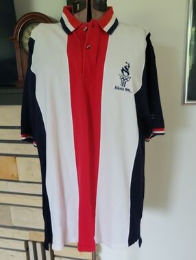 Champion 1996 Atlanta Olympic Shirt Large Red/White/Blue Vintage